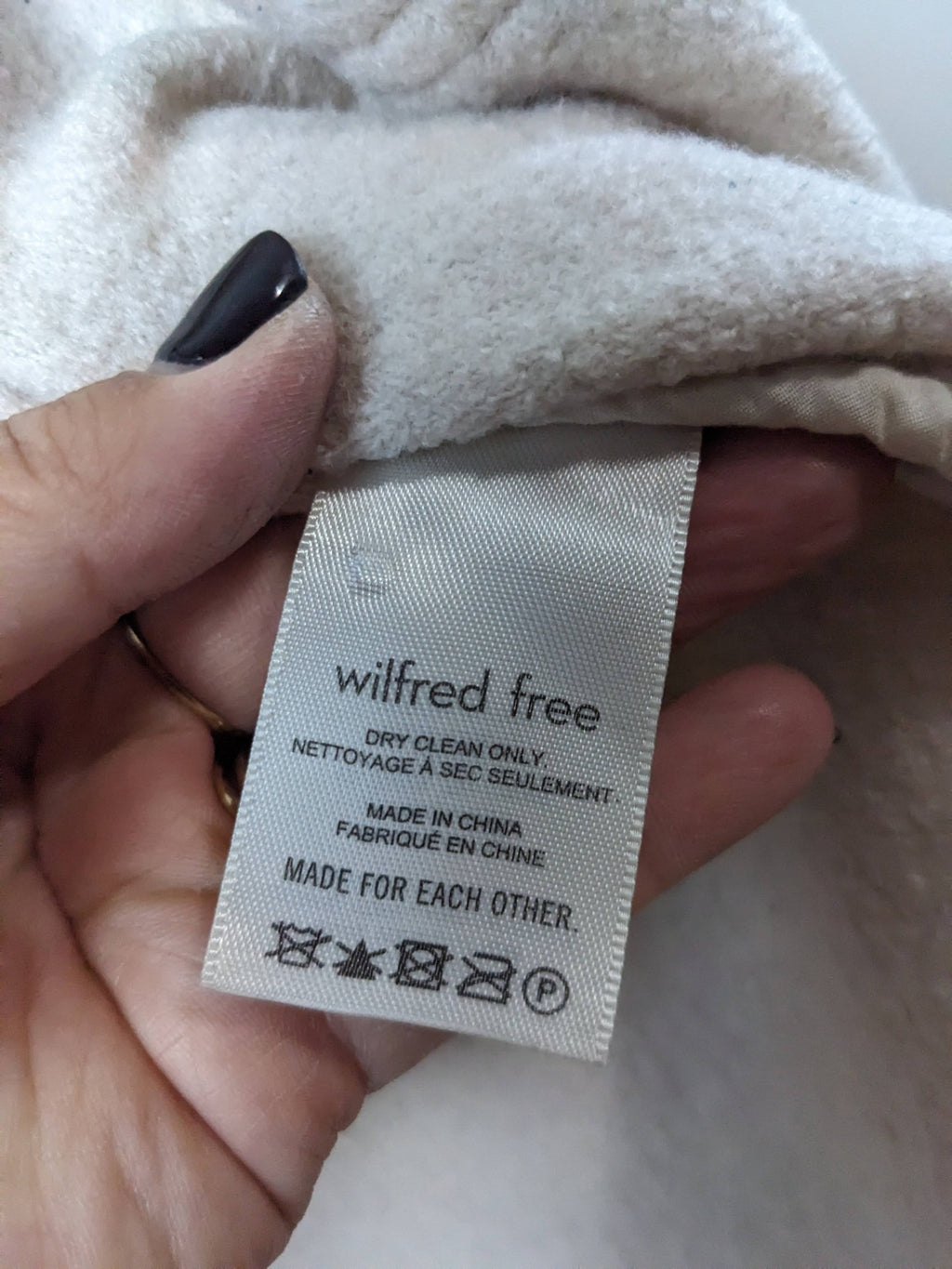 wilfred free cream shacket - L