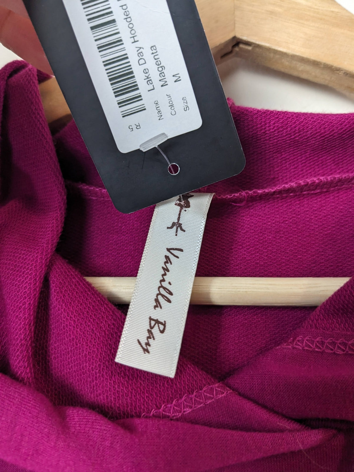 NWT Vanilla Bay Magenta Hoodie Dress - M