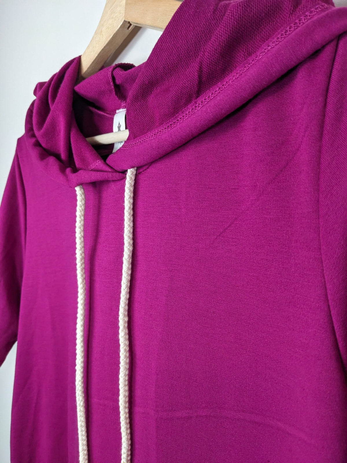 NWT Vanilla Bay Magenta Hoodie Dress - M
