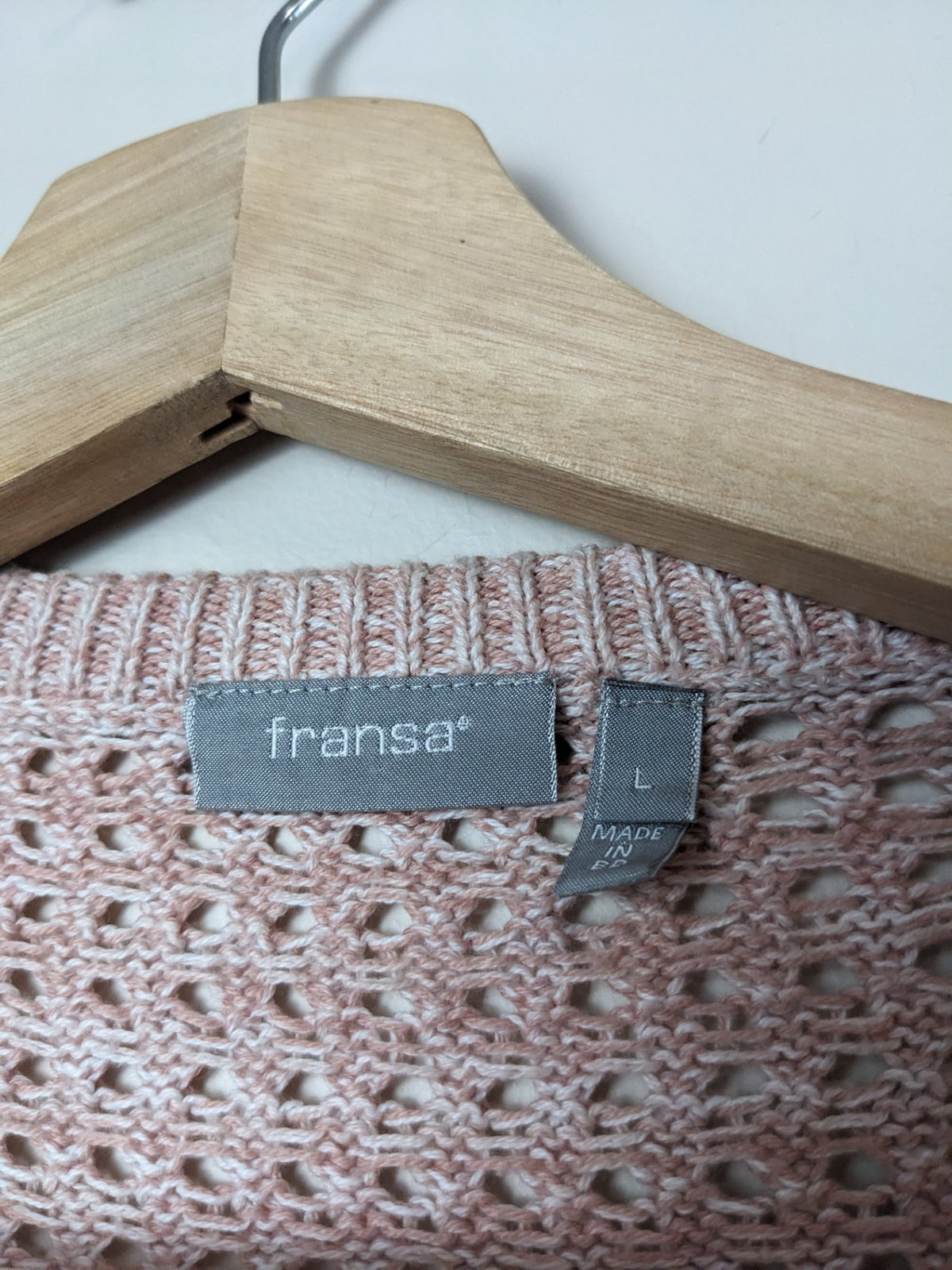 fransa pink sweater - L
