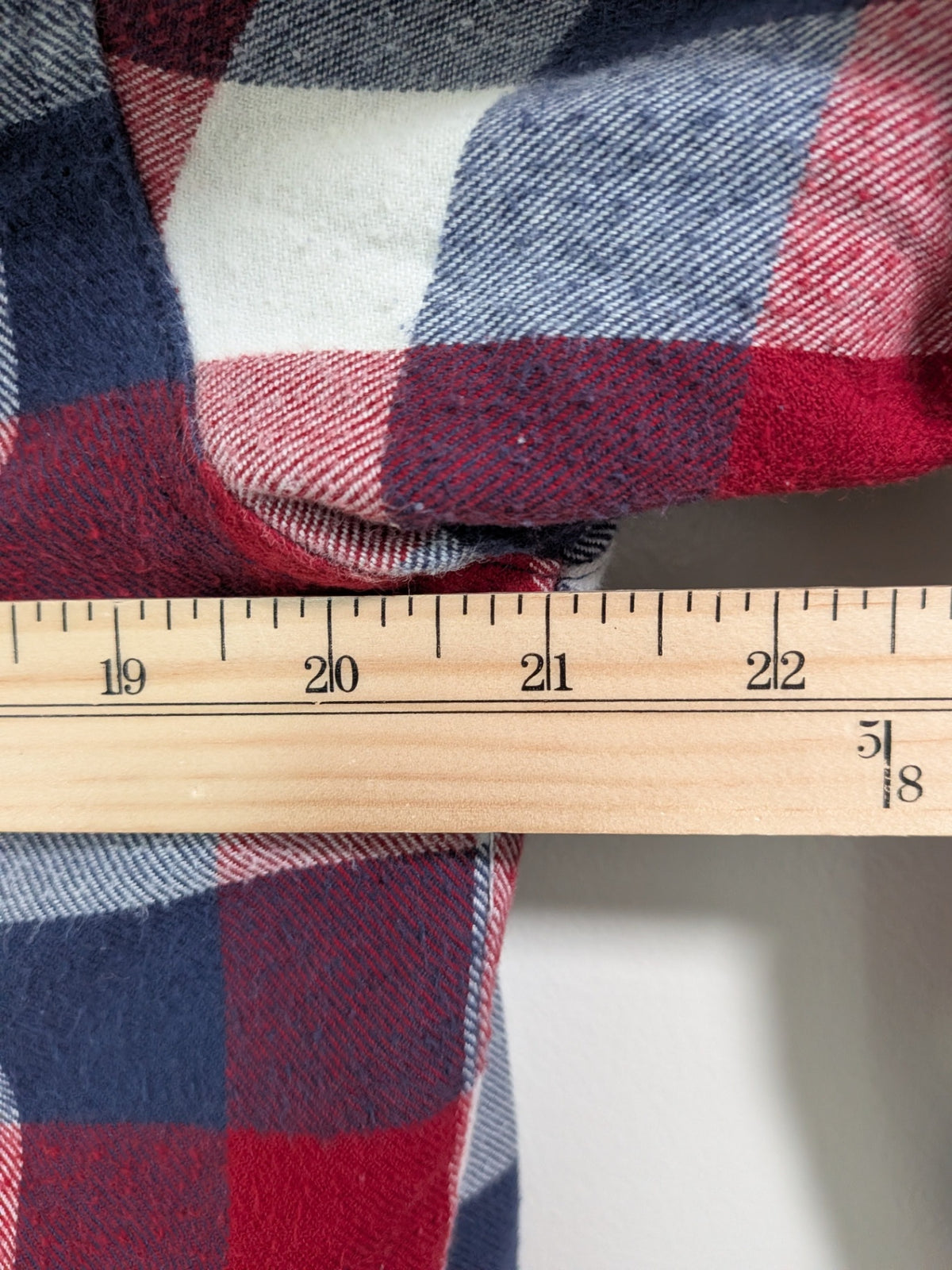 L.L.Bean fleece plaid - S