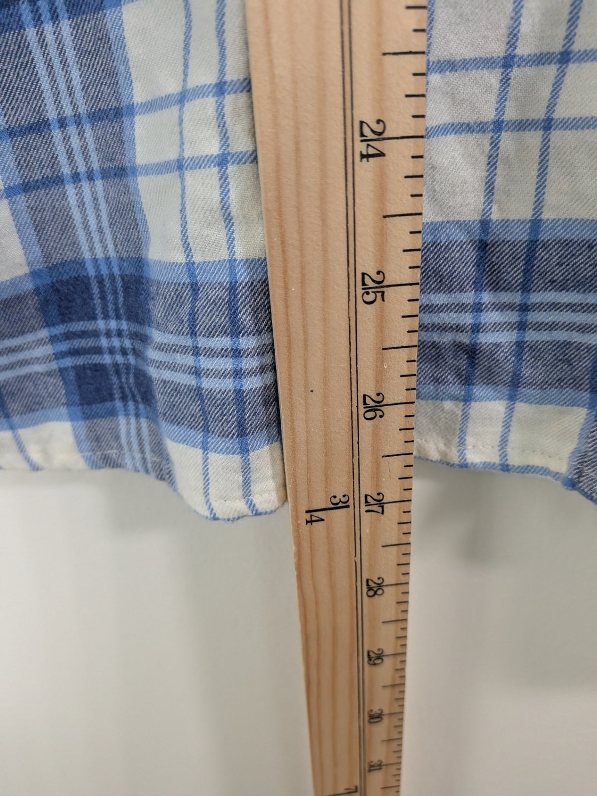 L.L. Bean plaid button down- M