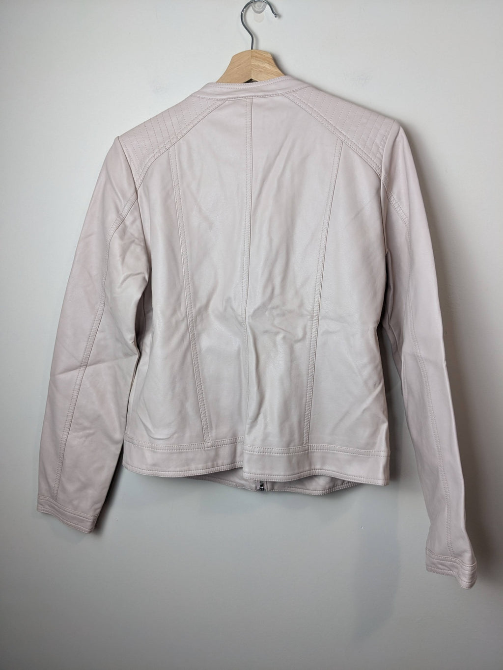 b.young light pink faux leather jacket - 40