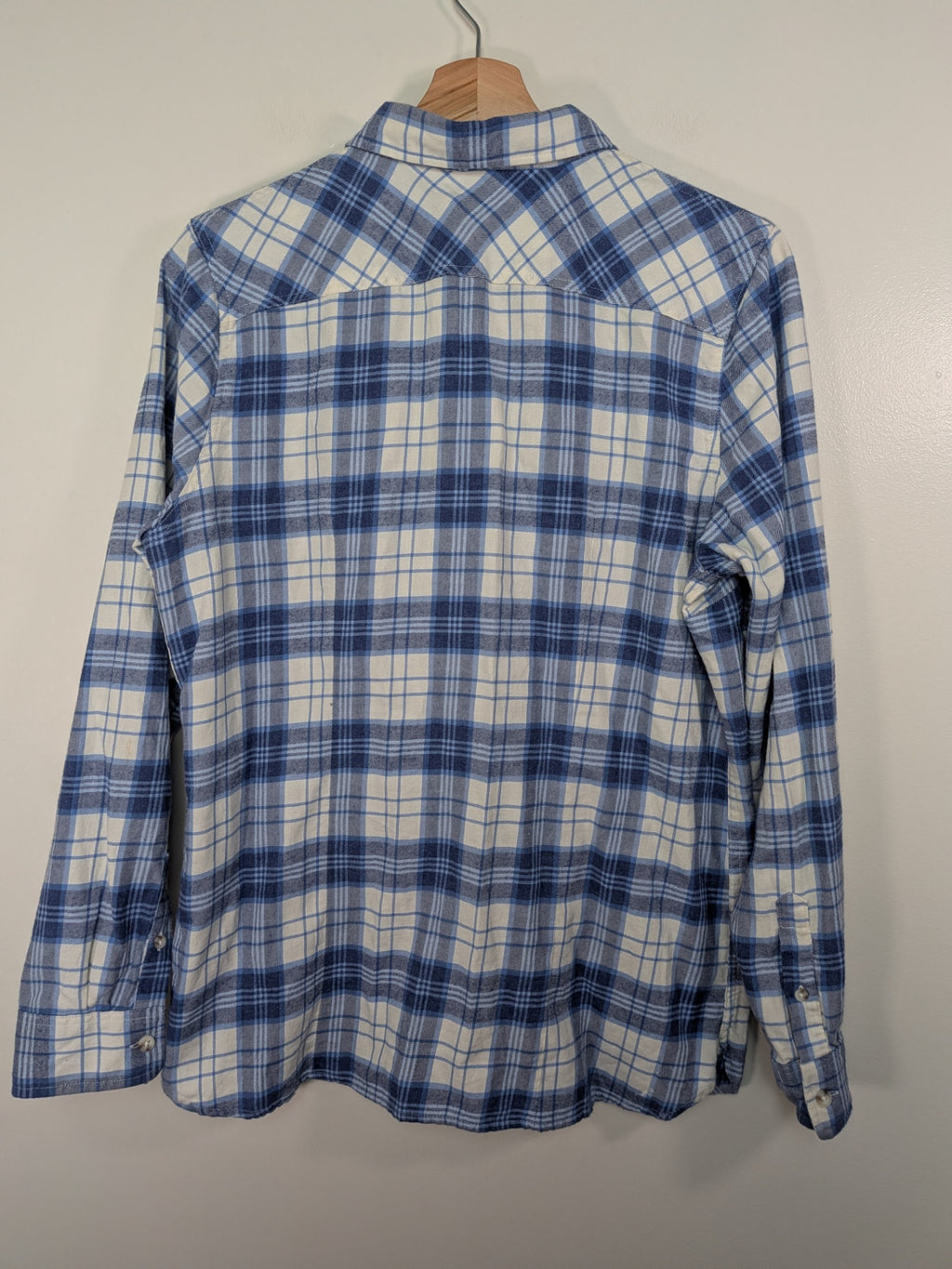 L.L. Bean plaid button down- M