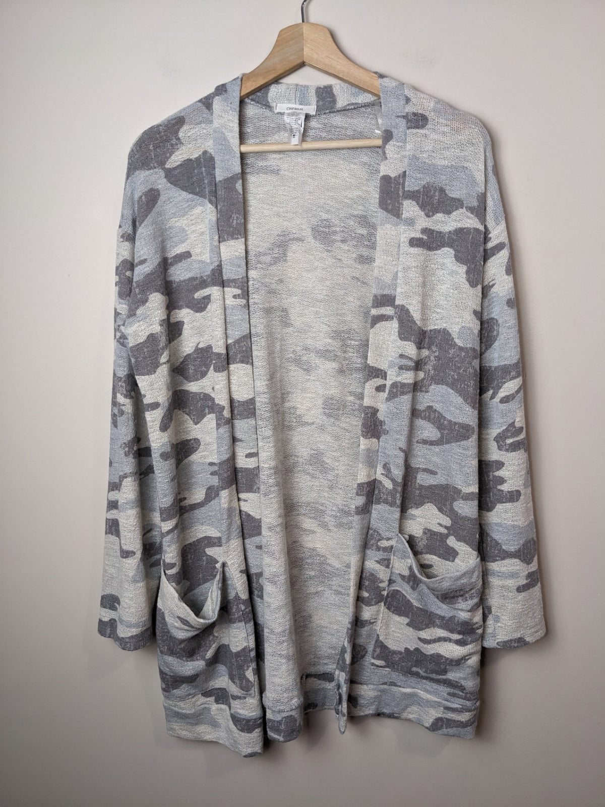 Cherish Camo Cardigan - M