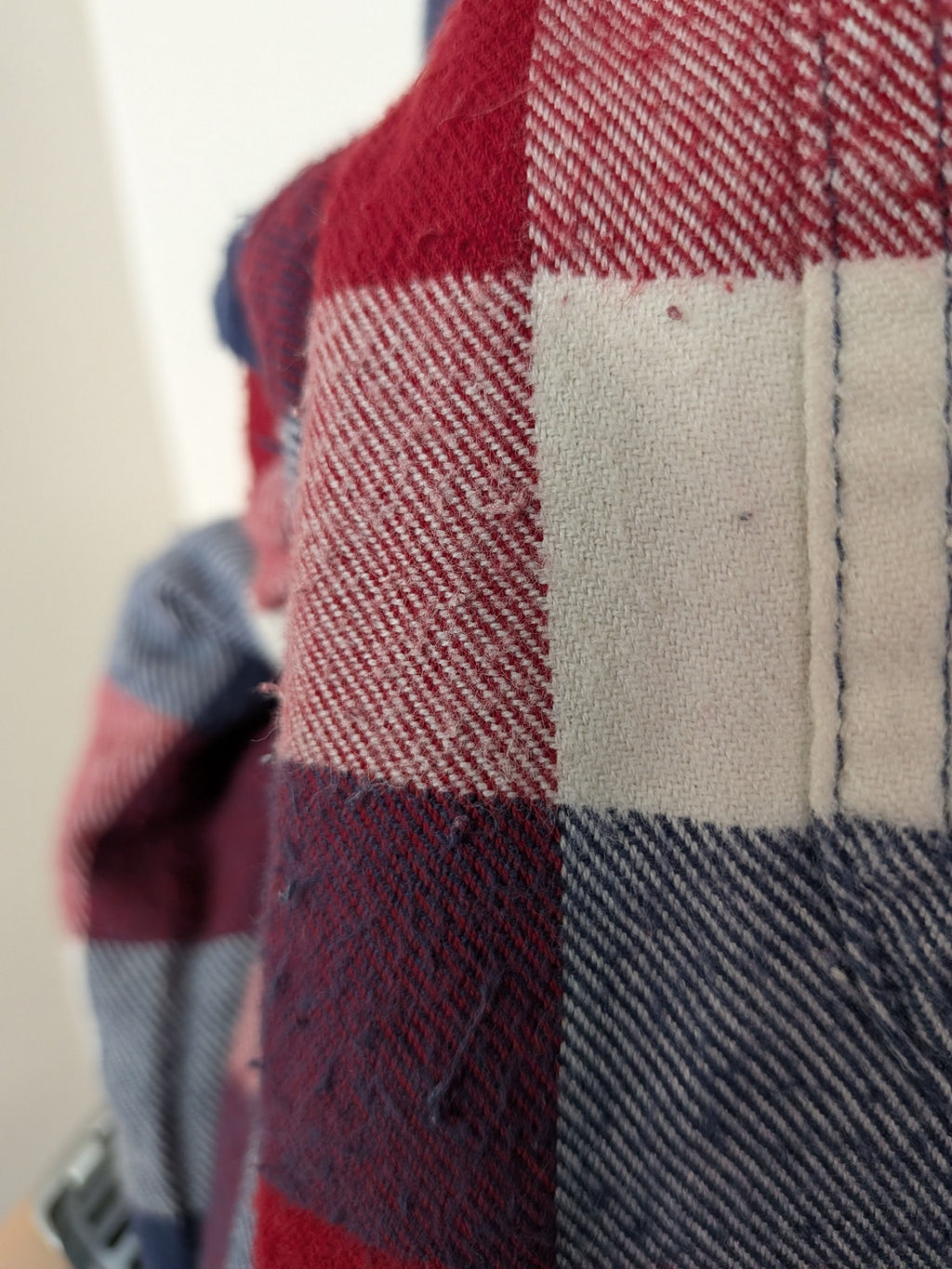 L.L.Bean fleece plaid - S