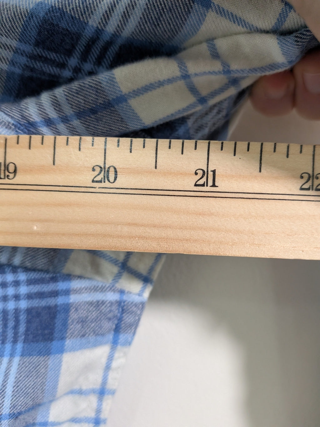 L.L. Bean plaid button down- M