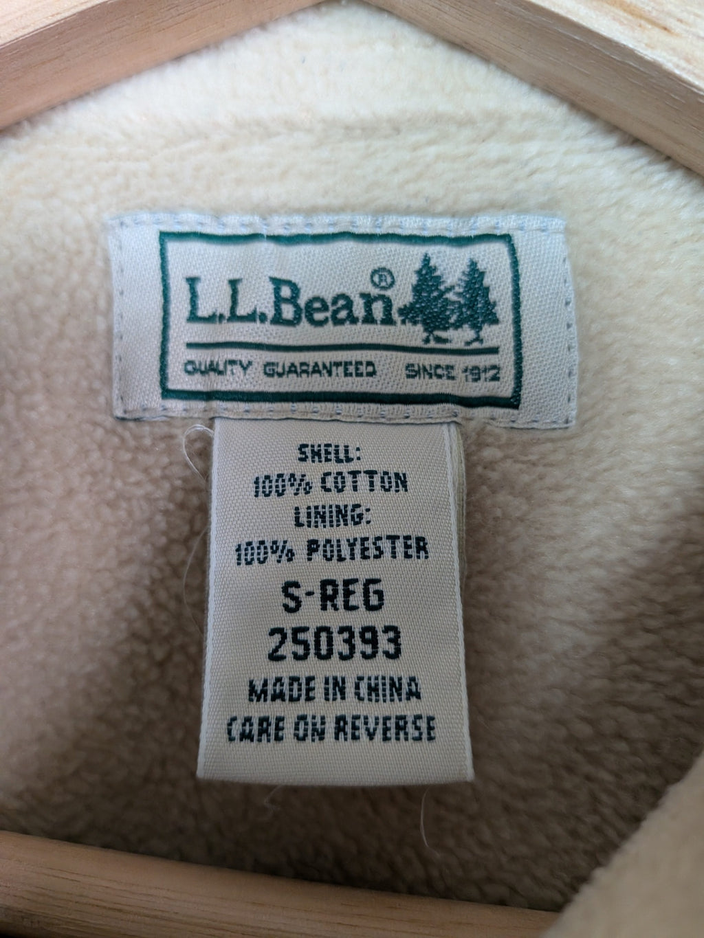 L.L.Bean fleece plaid - S