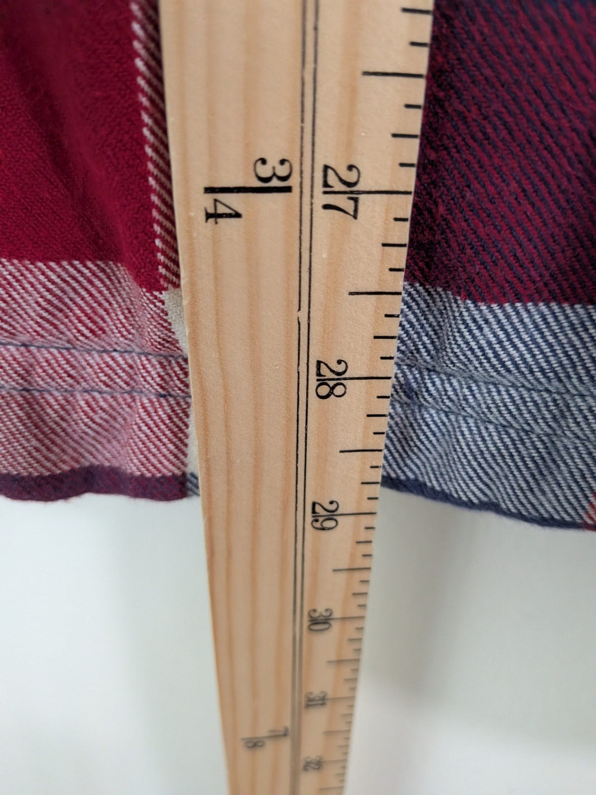 L.L.Bean fleece plaid - S