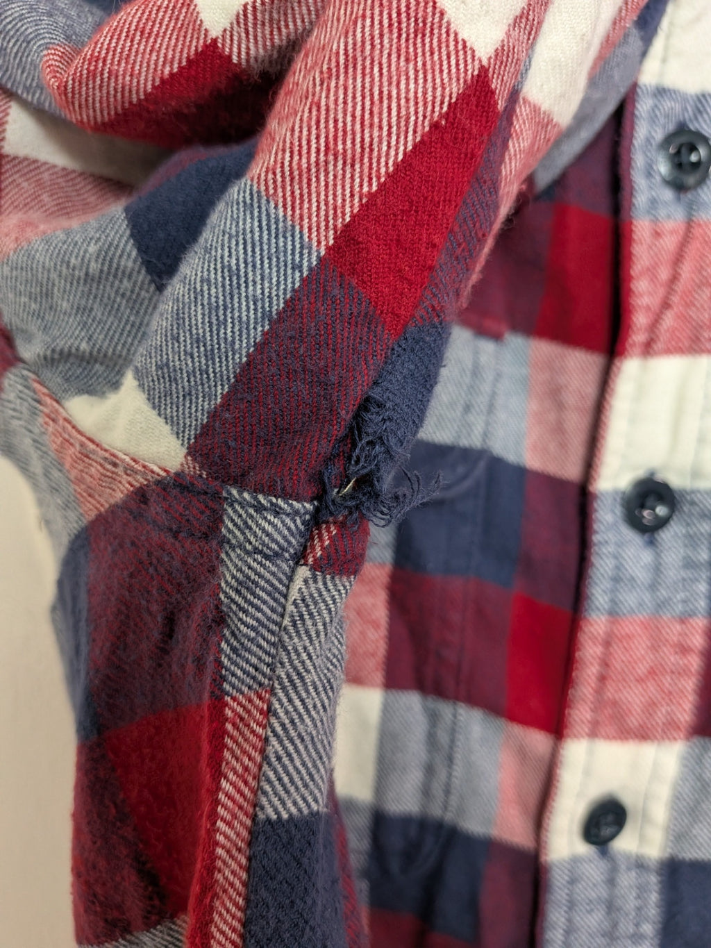 L.L.Bean fleece plaid - S