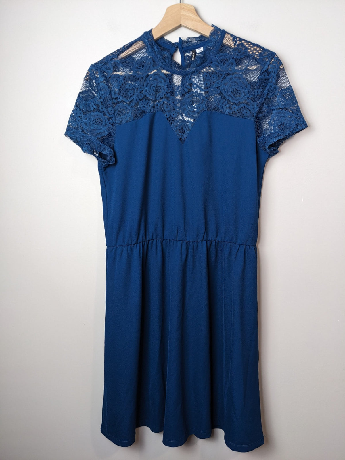 NWT Silver Icing Navy Celebration Dress - L