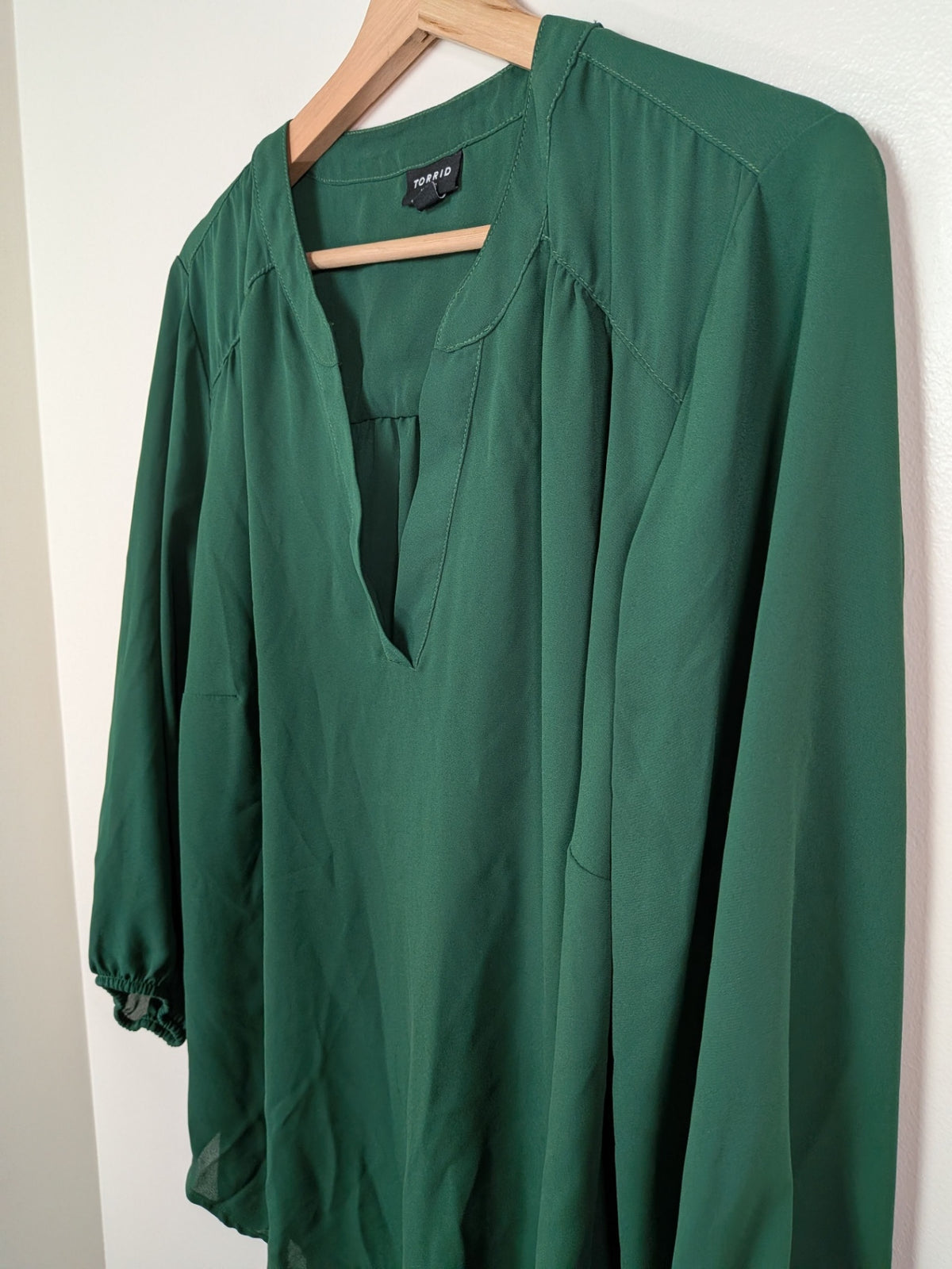 Torrid green blouse - 1X