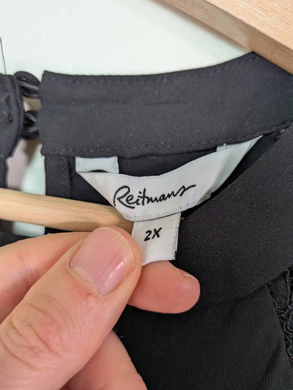 Reitmans black blouse - 2X