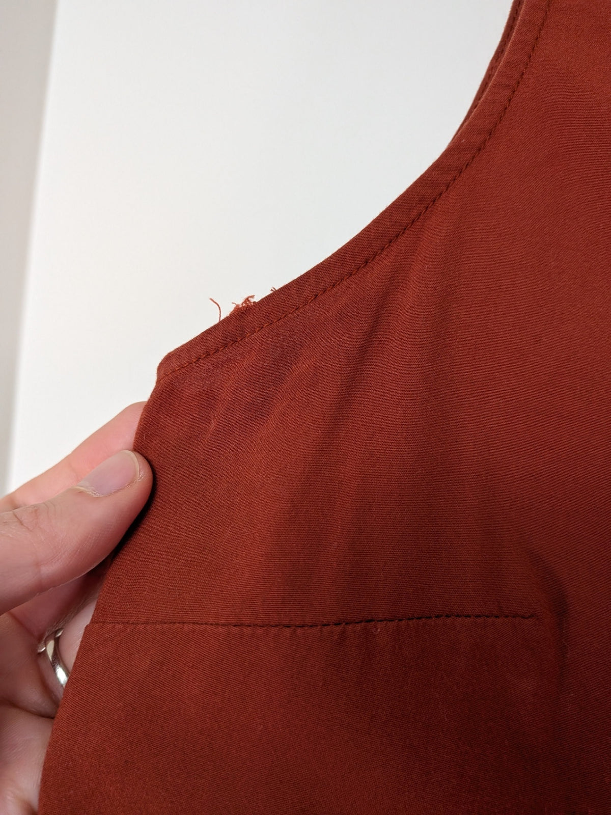 Apricot brown blouse - M