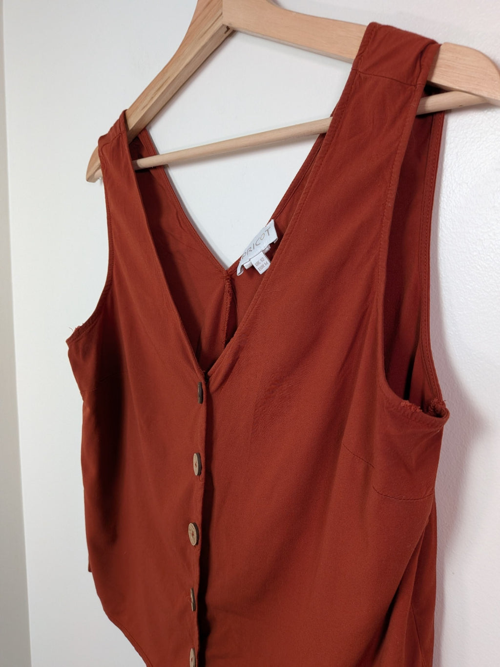 Apricot brown blouse - M