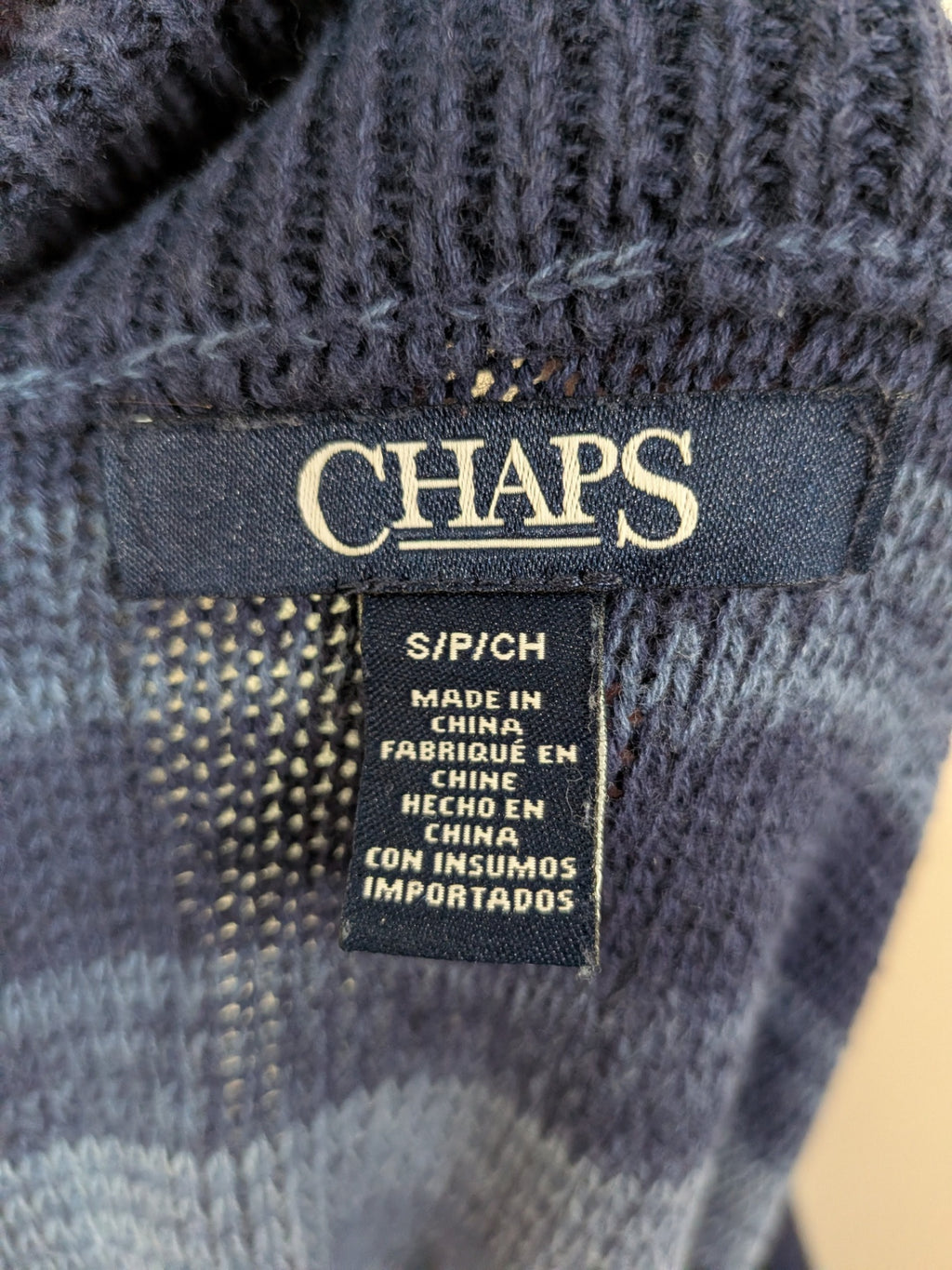 Chaps blue striped sweater - S