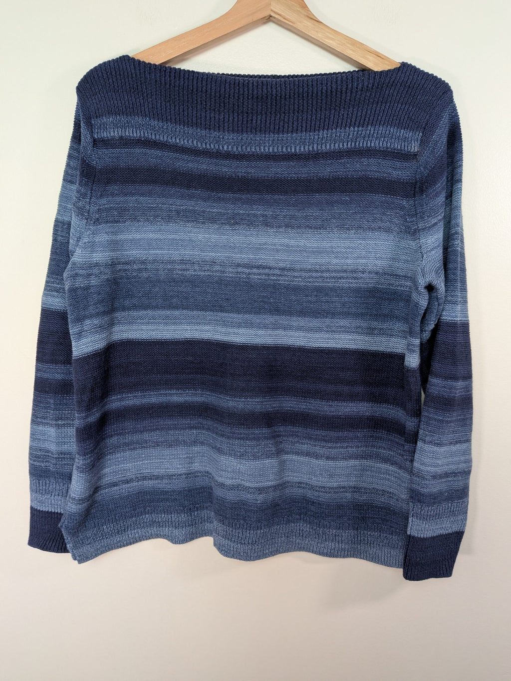 Chaps blue striped sweater - S