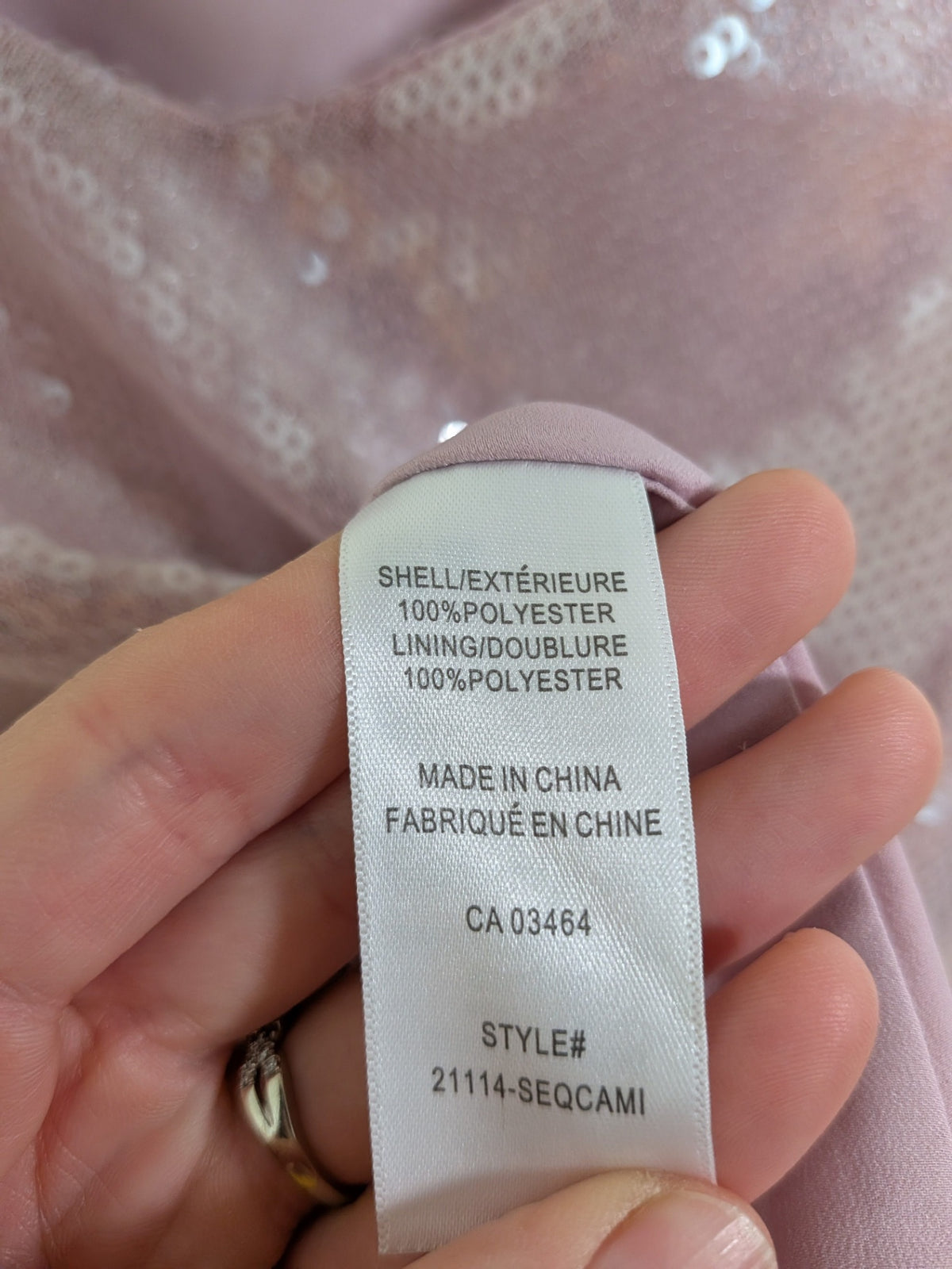 Ricki's pink sequin tank - L