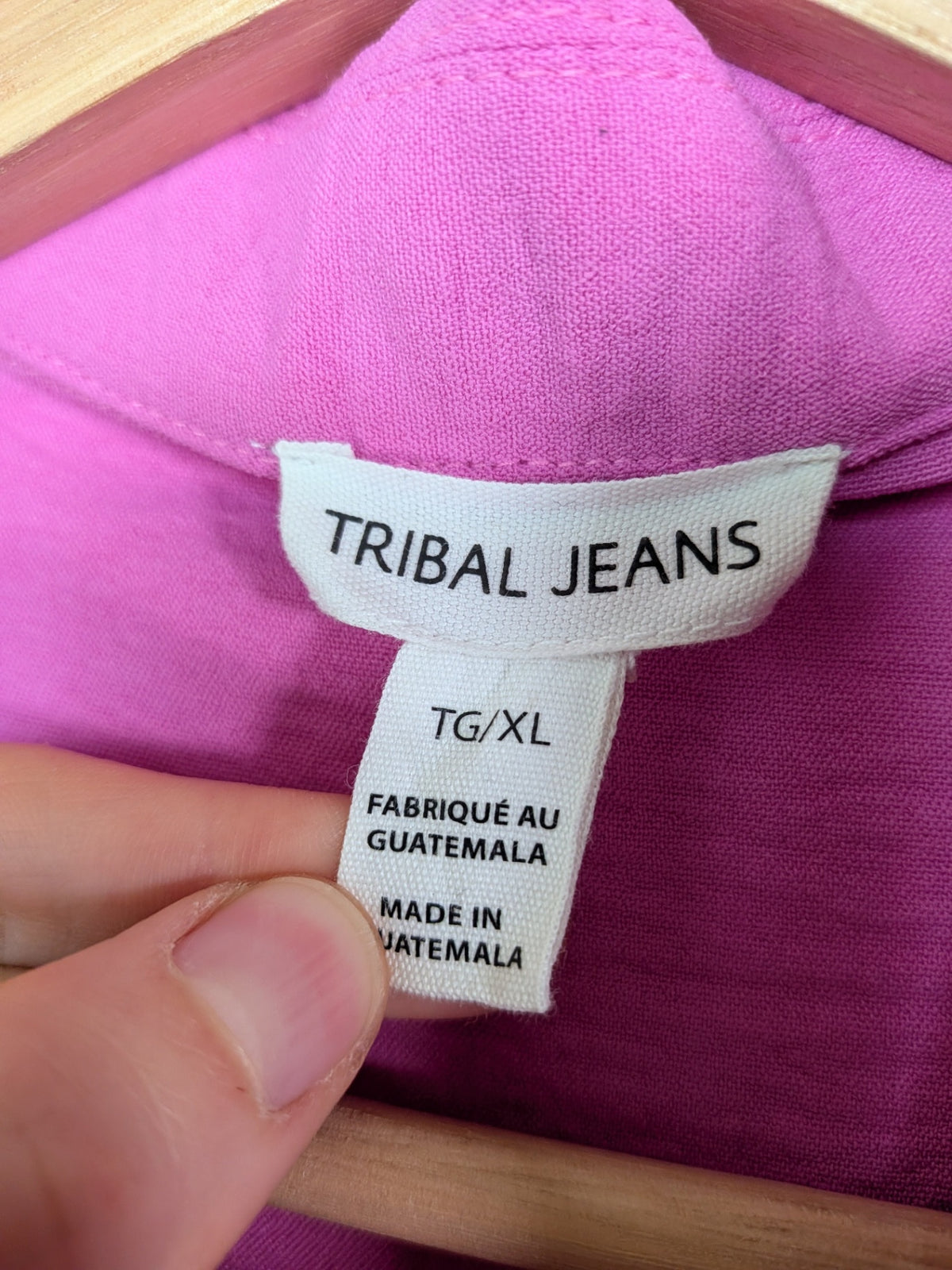 Tribal Jeans pink blouse - XL
