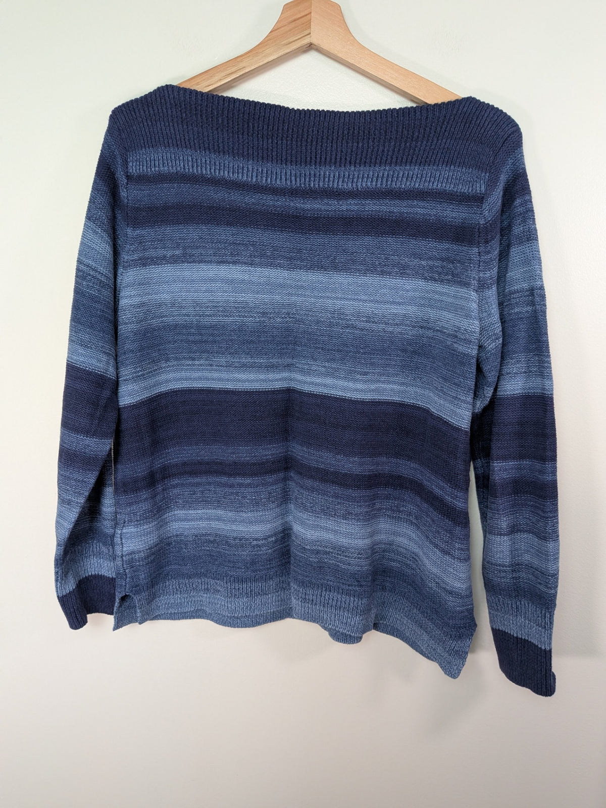 Chaps blue striped sweater - S