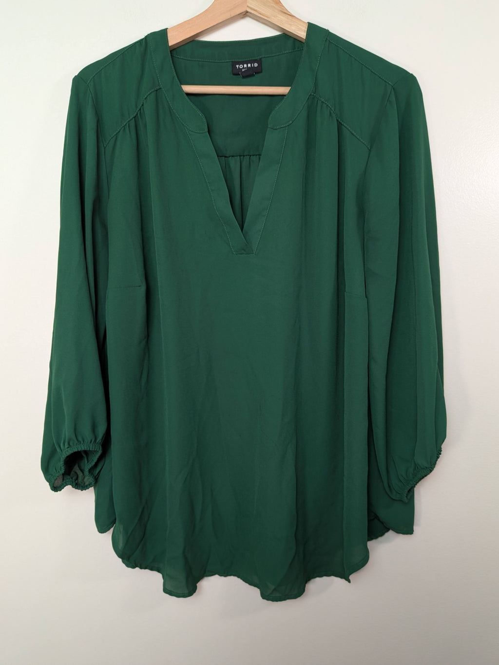 Torrid green blouse - 1X