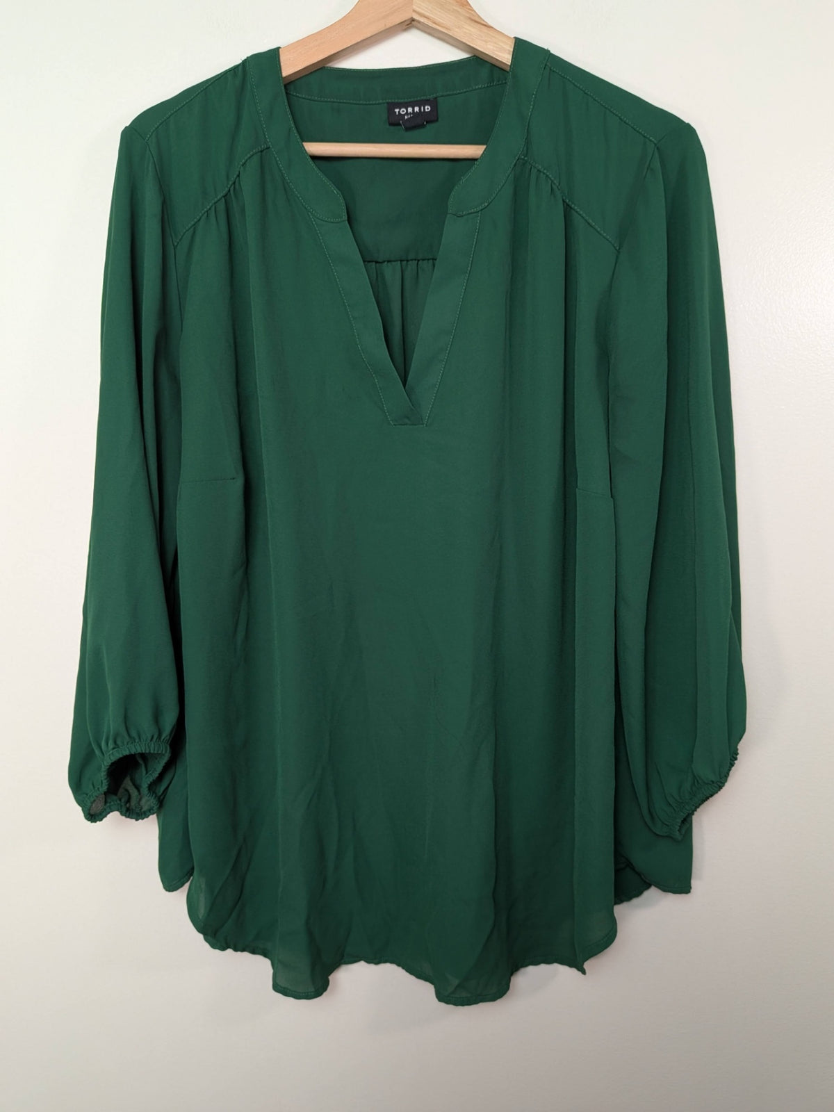 Torrid green blouse - 1X