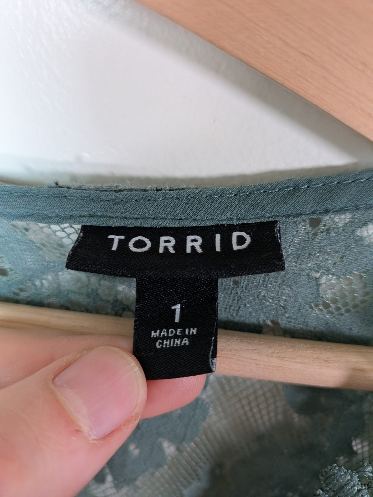 Torrid green blouse - 1X