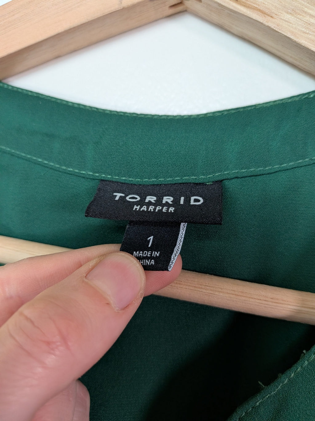 Torrid green blouse - 1X