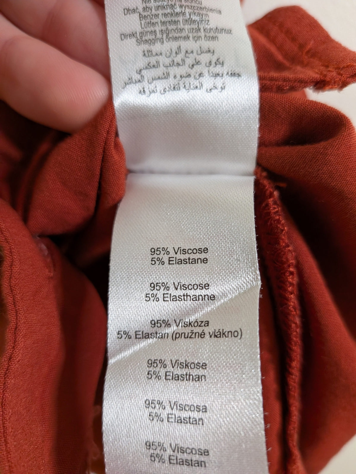 Apricot brown blouse - M