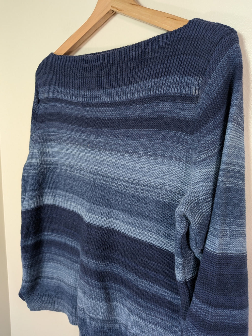 Chaps blue striped sweater - S