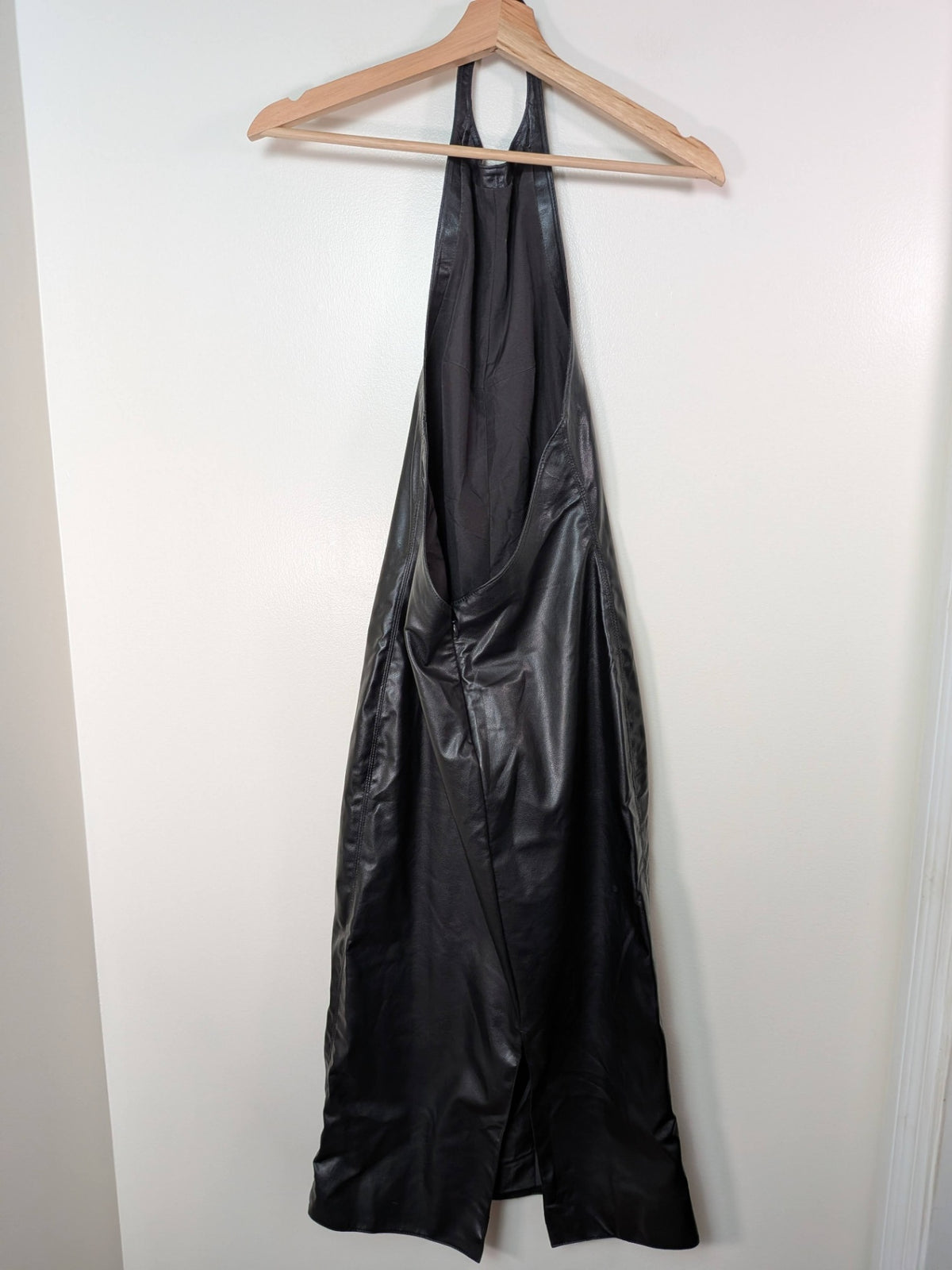 H&M halter pleather dress - Appears S