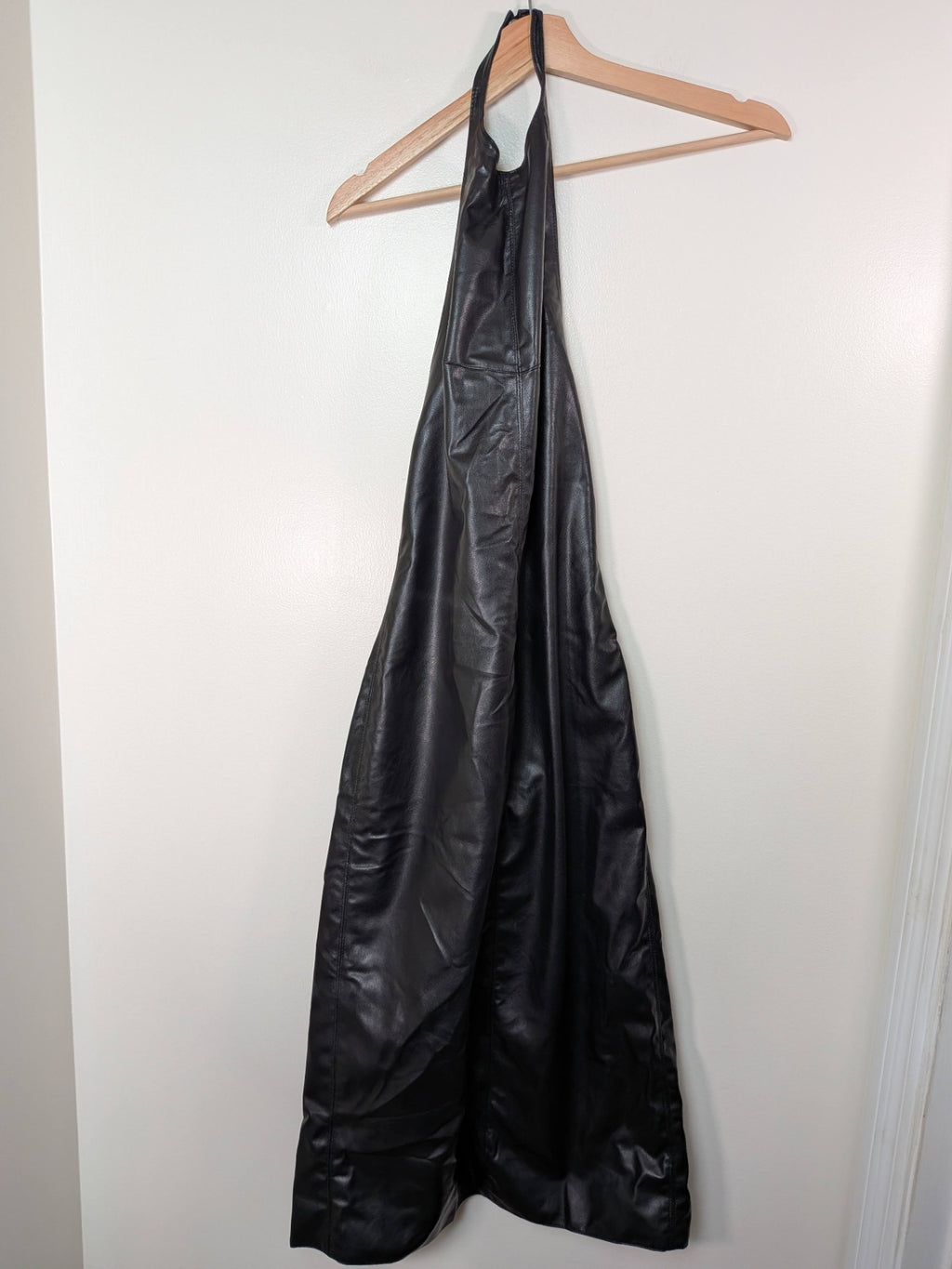 H&M halter pleather dress - Appears S
