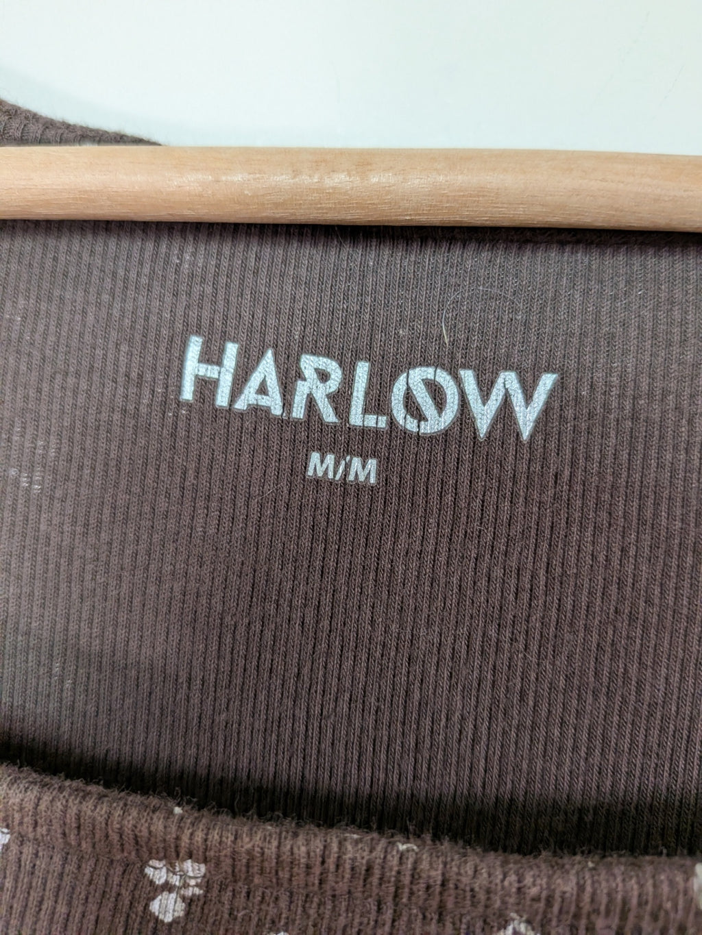 Harlow brown crop long-sleeve - M