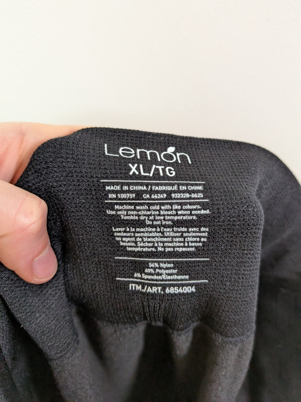 Lemon black leggings - XL