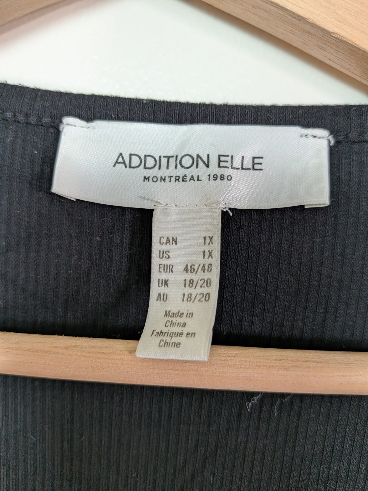 Addition Elle black cardigan - 1X